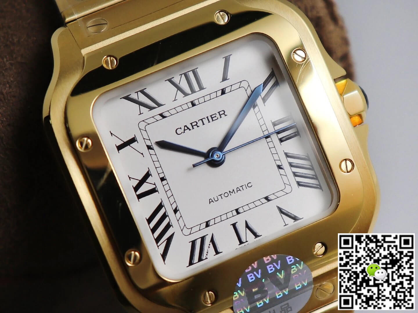 Ca*t1er Watch Rep De Santos W20112Y1 1:1 Best Edition BV Factory White Dial