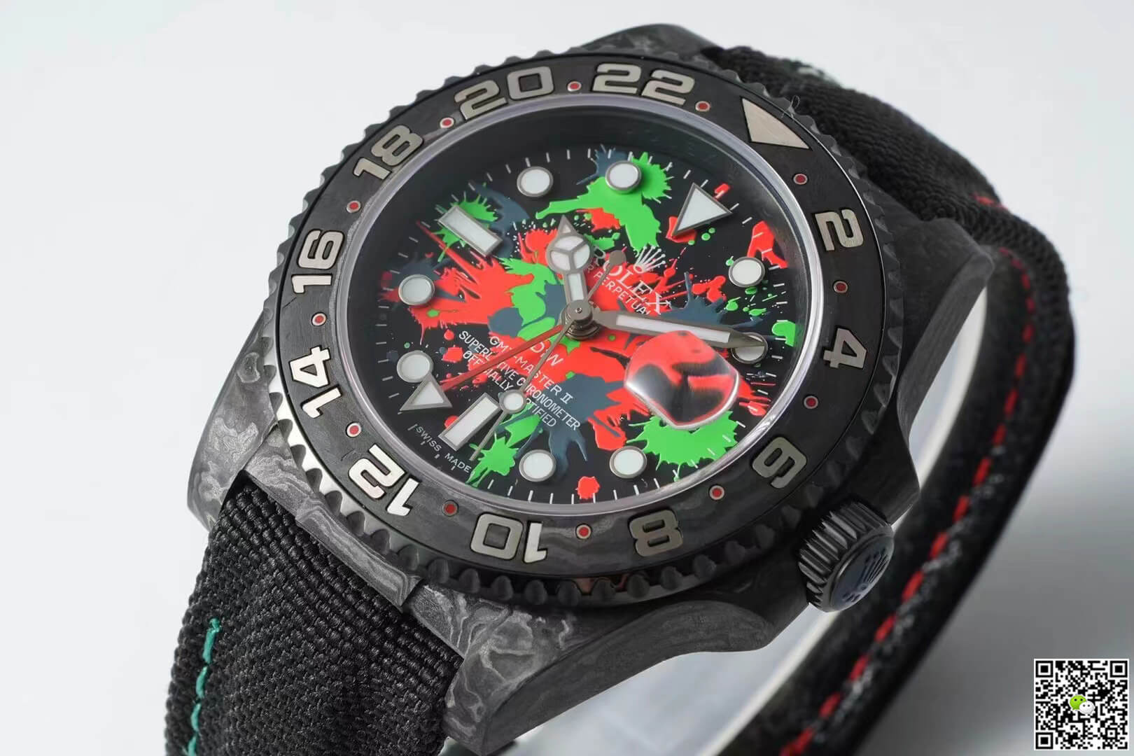 Replica R01ex GMT-MASTER II Diw 1:1 Best Edition Carbon Fiber Color Dial