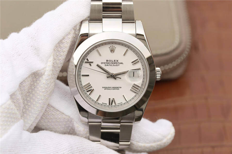Replica R01ex Datejust 41MM 1:1 Best Edition EW Factory White Dial