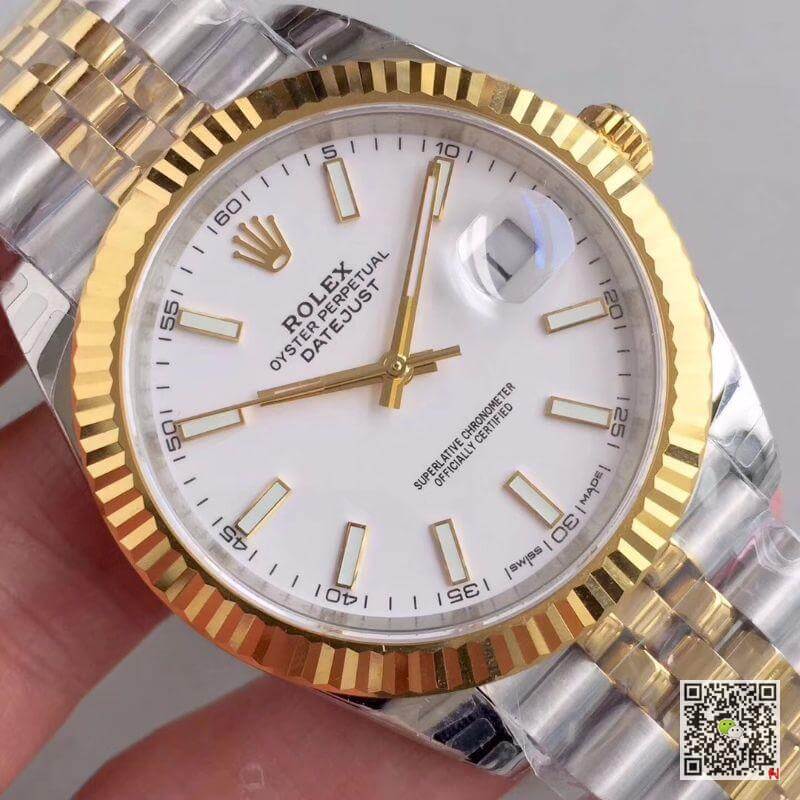 Replica R01ex Datejust M126333-0016 Mechanical Watches 1:1 Best Edition White Dial