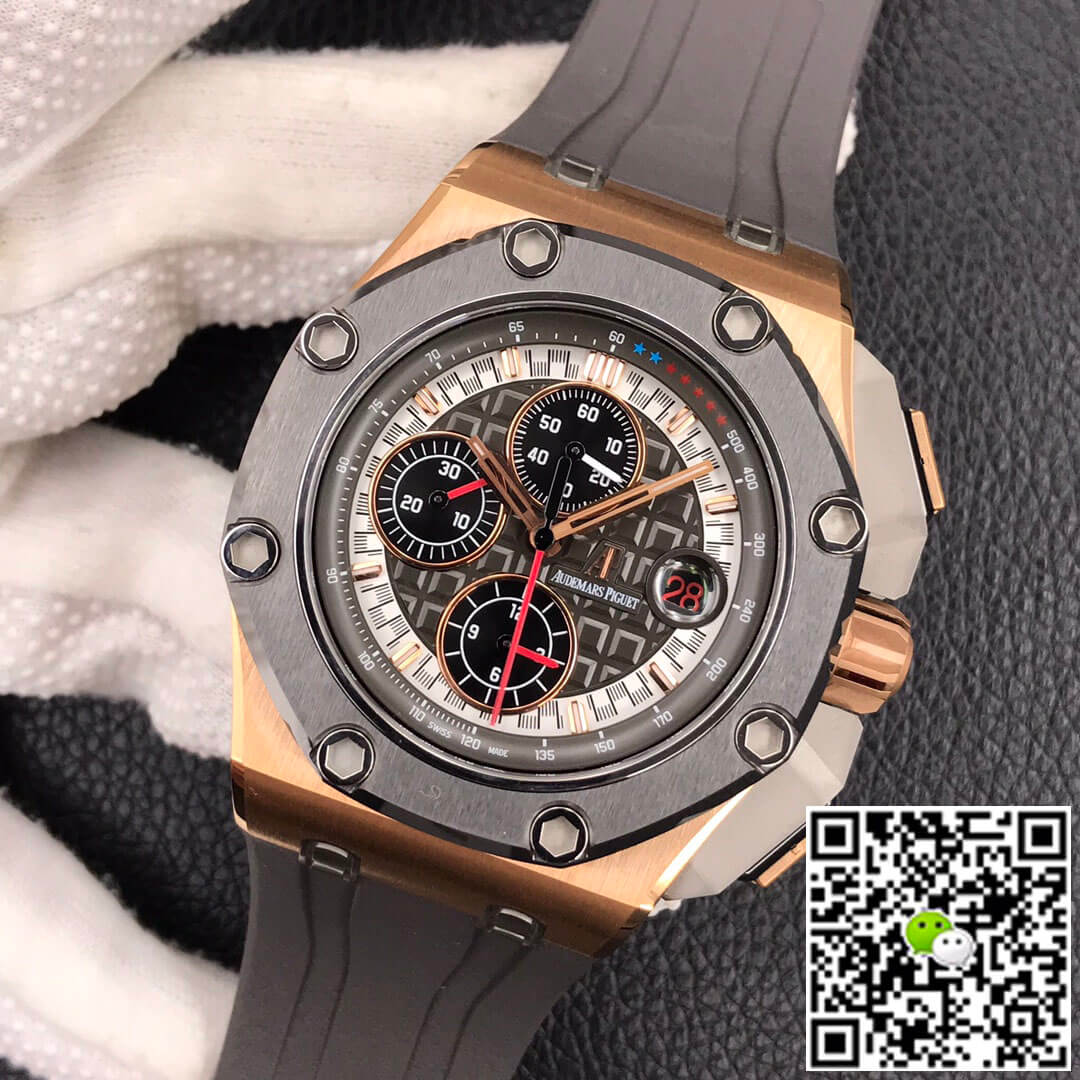 Replica Audemars P1g*et Royal Oak Offshore 26568OM.OO.A004CA.01 1:1 Best Edition JF Factory Rose Gold
