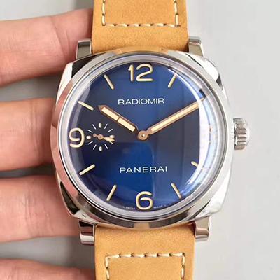 Pa*e*a1 Replica Radiomir 1940 PAM690 ZF Factory 1:1 Best Edition Swiss ETA P3000 S*perlumed Blue Dial