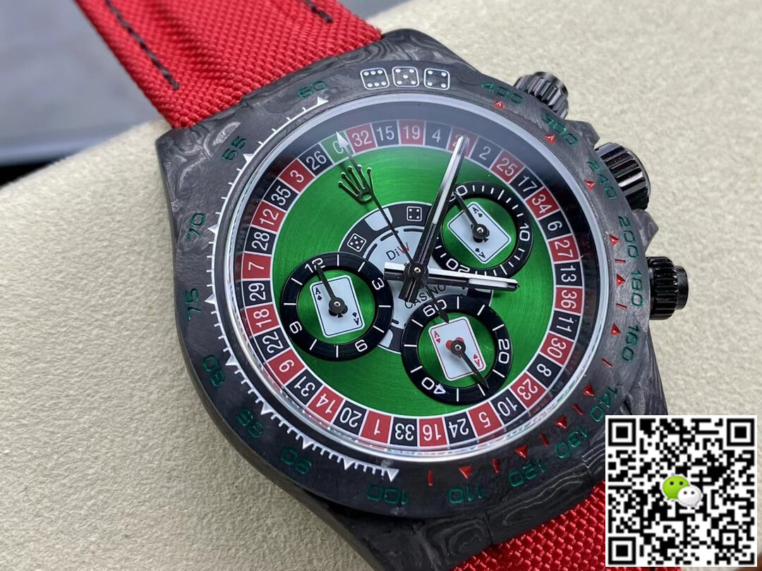 Replica R01ex Daytona Cosmograph Carbon Fiber Diw Custom Version 1:1 Best Edition Noob Factory Green Dial