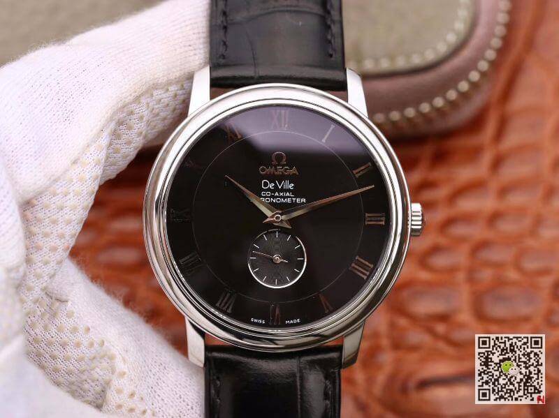Replica 0me*ga De Ville Prestige 4813.40.01 Men Watches 1:1 Best Edition Swiss ETA 9015 Black dial