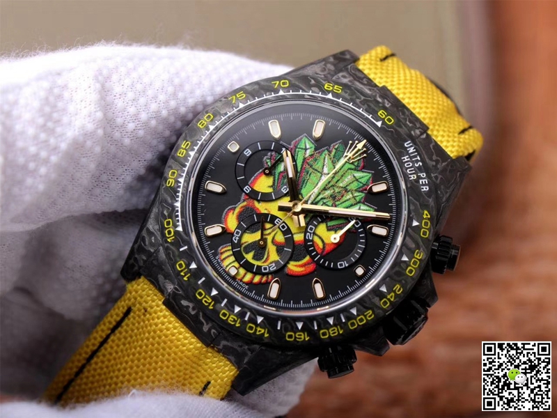 R01ex Daytona Replica Cosmos Color Skull 1:1 Best Edition WWF Factory Swiss ETA7750