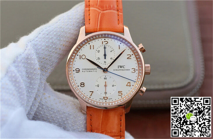 Replica IWC Portuguese ZF Factory 1:1 Best Edition Orange Strap