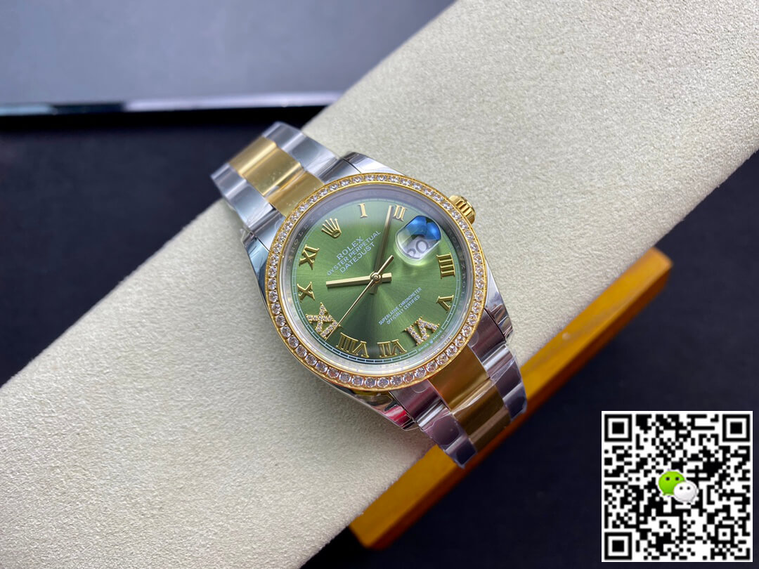 Replica R01ex Datejust M126283RBR-0012 1:1 Best Edition EW Factory Green Dial