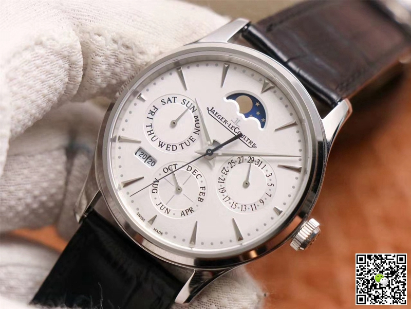 Replica Jaeger LeCoultre Master Ultra Thin 130842J 1:1 Best Edition V9 Factory White Dial Swiss ETA868