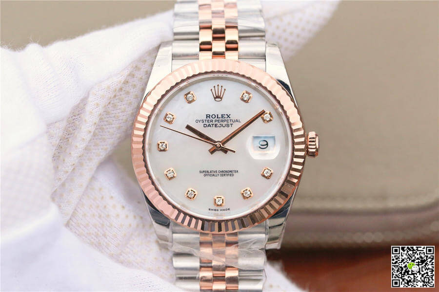 Replica R01ex Datejust M126331-0014 1:1 Best Edition EW Factory Rose Gold Mother-Of-Pearl Dial
