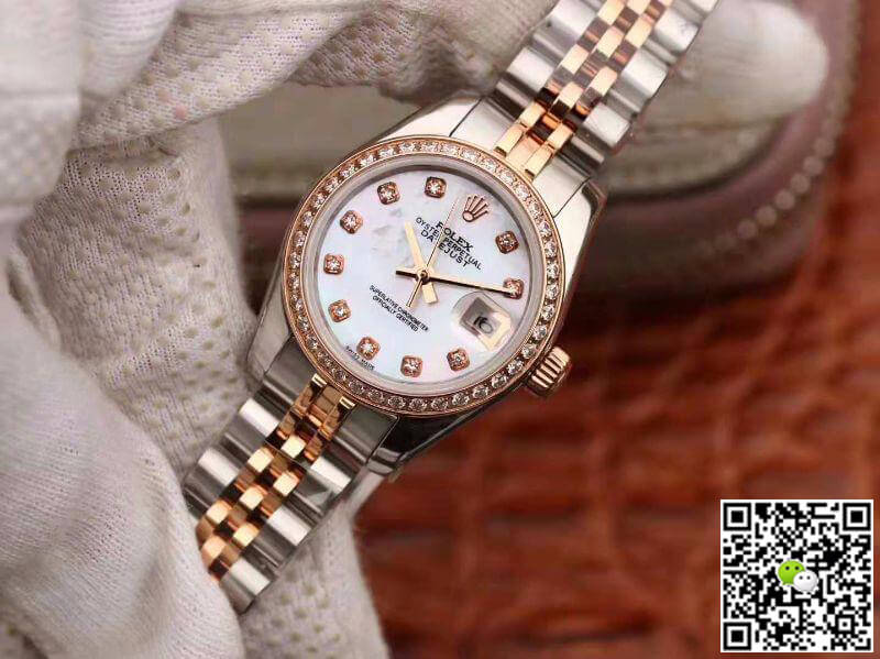 R01ex Dupe Lady Datejust 28MM 1:1 Best Edition Swiss Original Imported NH05 Movement White Enamel Dial