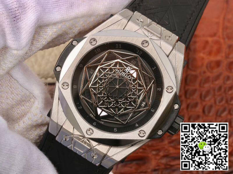 Replica Hublot Big Bang Sang Bleu 415.NX.1112.VR.MXM16 TMF Factory 1:1 Best Edition Swiss ETA1213 Black Dial