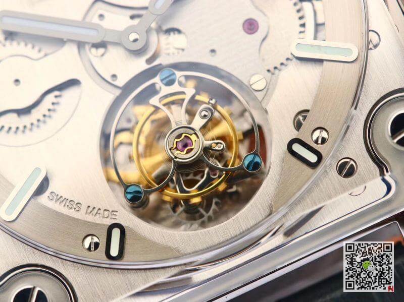 Replica Bell   Ross BR-X2 Tourbillon 1:1 Best Edition Men Watches Steel Dial Swiss ETA380 Tourbillon Movement Leather Watch Strap