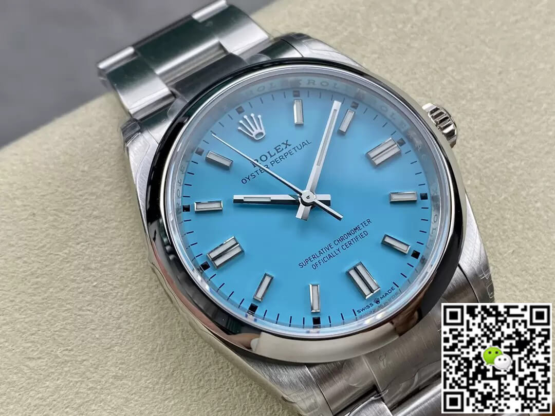 Replica R01ex Oyster Perpetual M126000-0006 36MM 1:1 Best Edition VS Factory Turquoise Blue Dial
