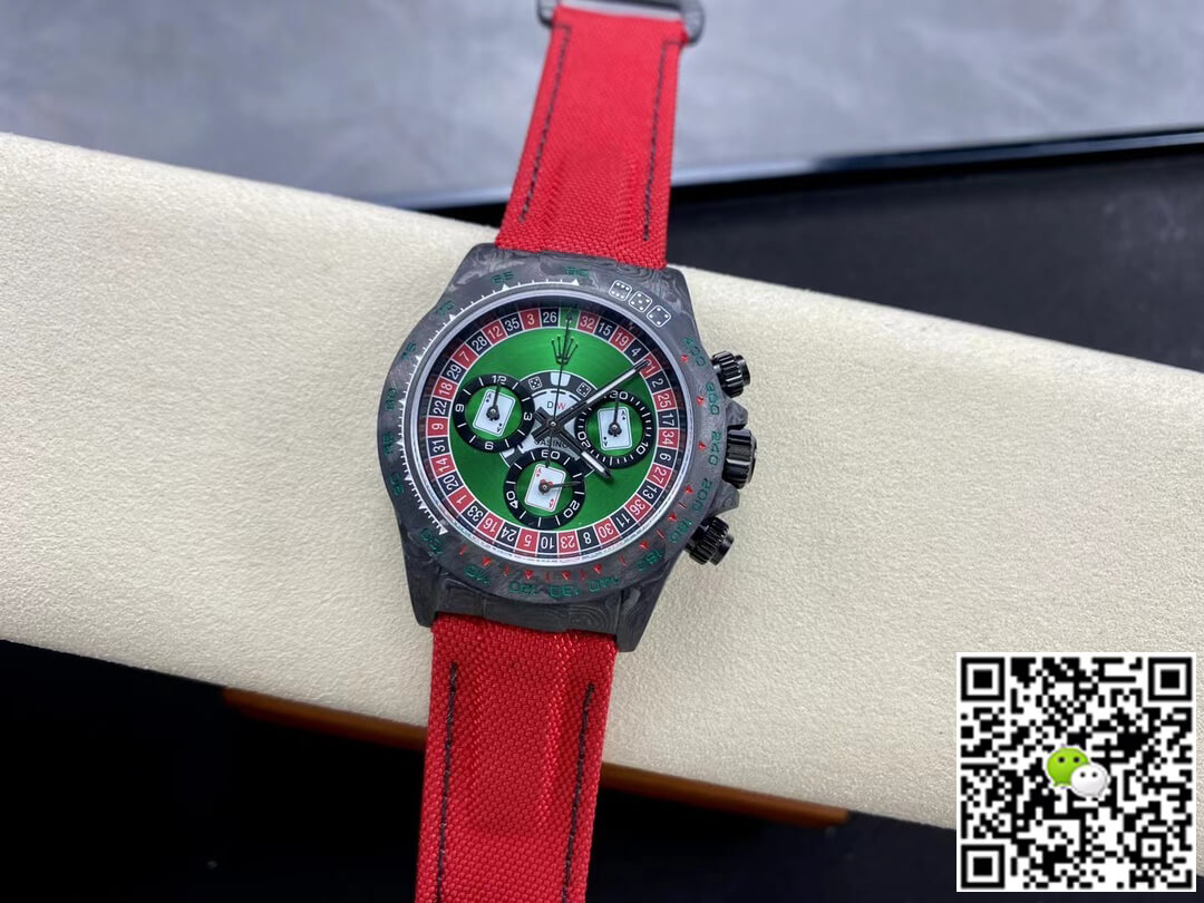 Replica R01ex Daytona Cosmograph Carbon Fiber Diw Custom Version 1:1 Best Edition Noob Factory Green Dial