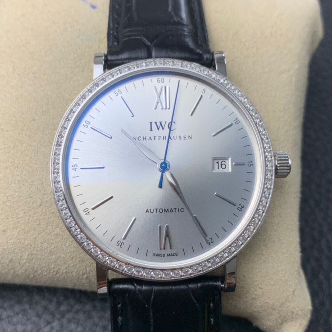 Replica IWC Portofino IW356514 1:1 Best Edition V7 Factory D1am0nd Bezel