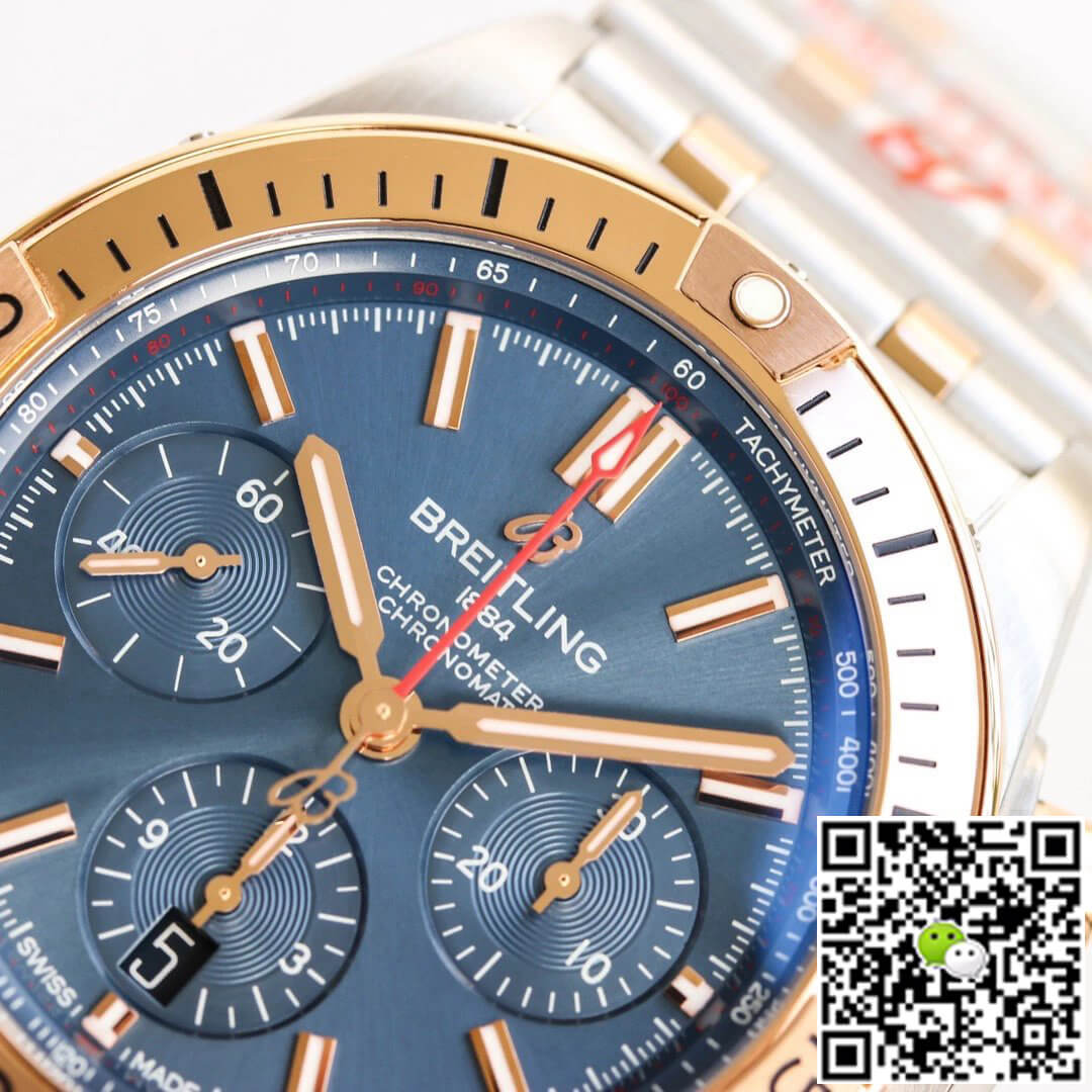 Replica Breitling Chronomat UB0134101C1U1 1:1 Best Edition GF Factory Blue Dial