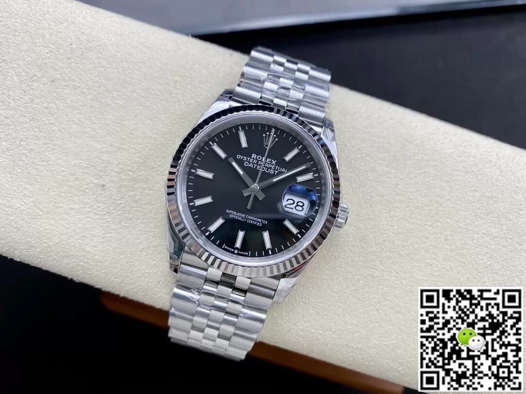 Replica R01ex Datejust M126234-0015 36MM 1:1 Best Edition VS Factory Black Dial