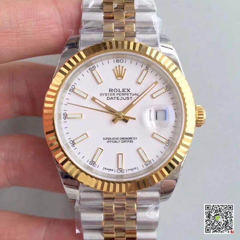 Replica R01ex Datejust M126333-0016 Mechanical Watches 1:1 Best Edition White Dial