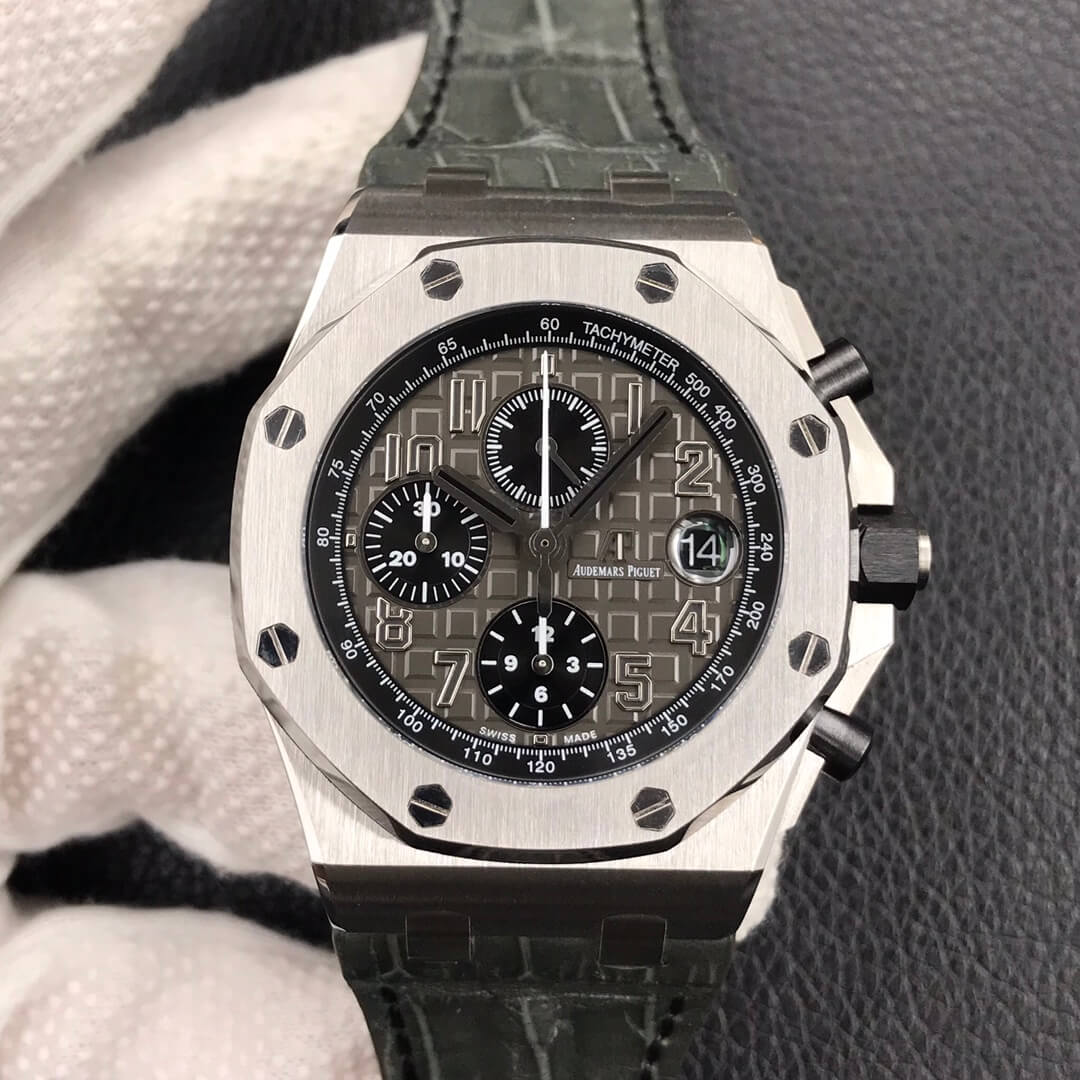 Replica Audemars P1g*et Royal Oak Offshore 26470ST.OO.A104CR.01 1:1 Best Edition JF Factory Dark Grey Dial