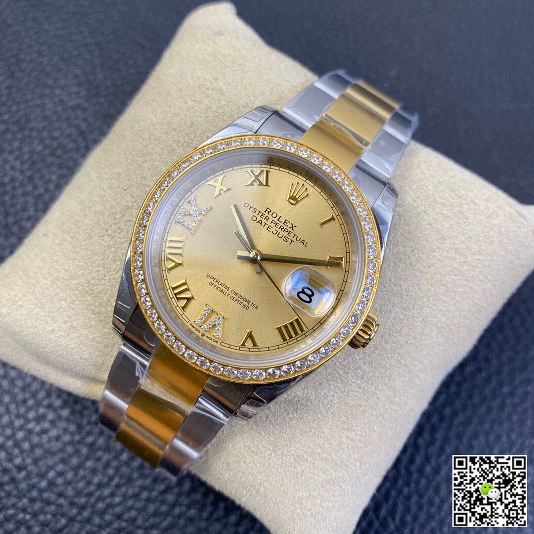 Replica R01ex Datejust 126283 1:1 Best Edition EW Factory Yellow Gold