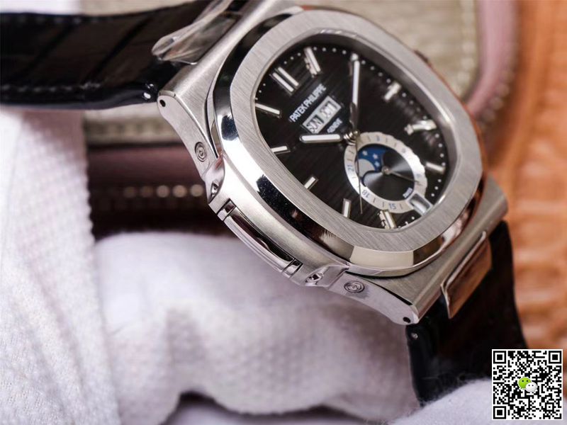 Replica Pat*k Phi1i*pe Nautilus 5726A-001 1:1 Best Edition PF Factory Black Strap Swiss ETA324