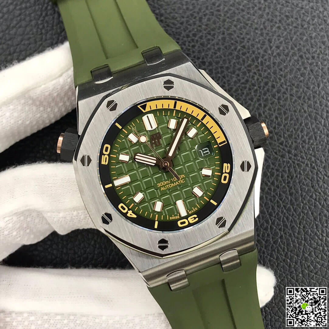 Replica Audemars P1g*et Royal Oak Offshore 15720ST.OO.A052CA.01 1:1 Best Edition BF Factory Army Green Dial