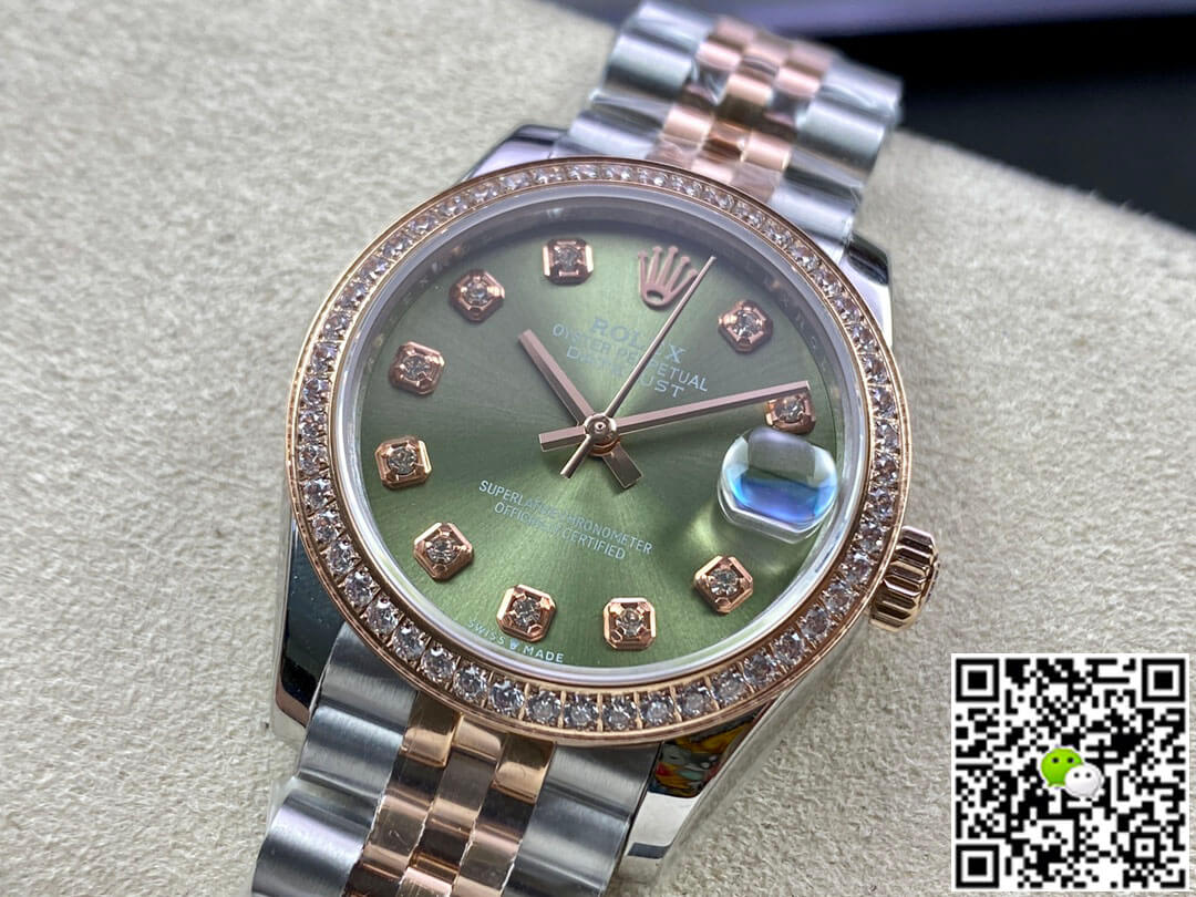 Replica R01ex Datejust 31MM 1:1 Best Edition EW Factory Rose Gold