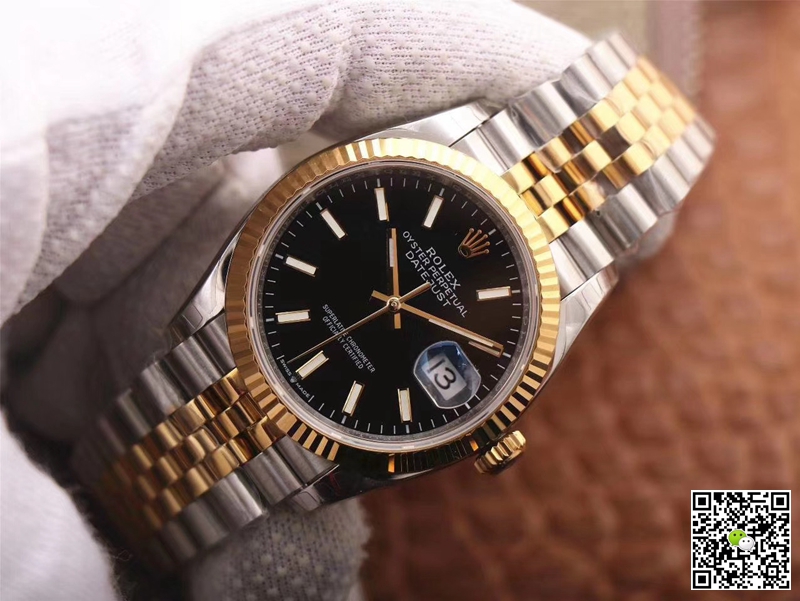 Replica R01ex Datejust 126233 1:1 Best Edition Black Dial