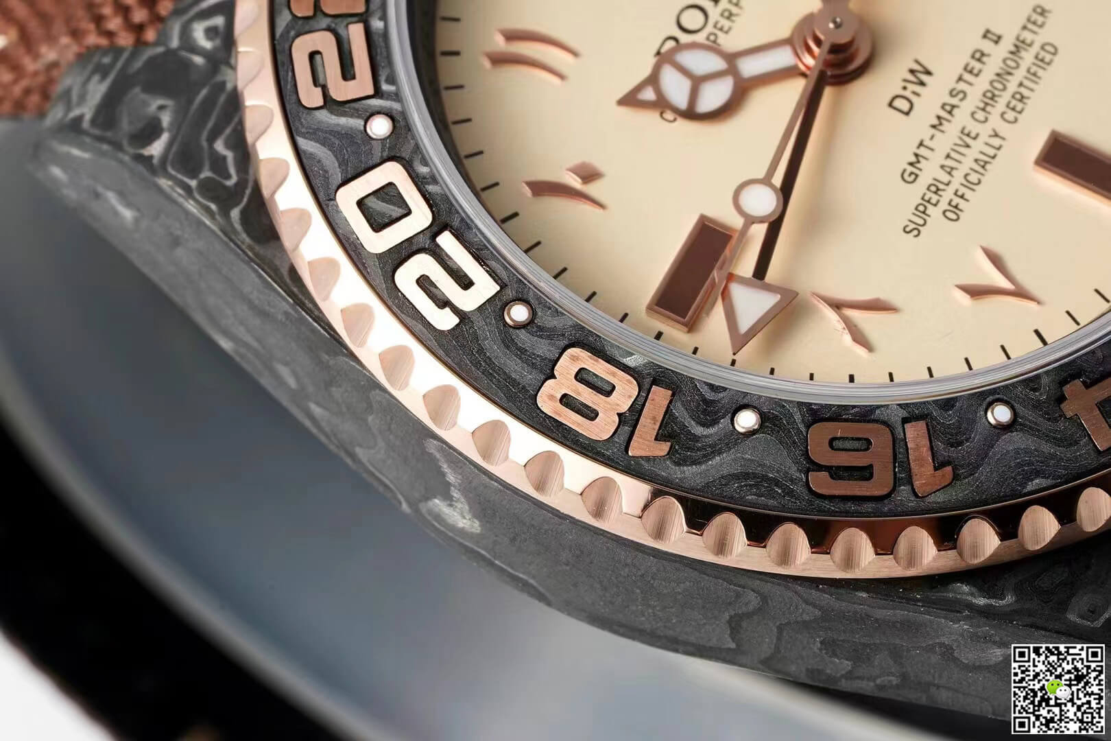 Replica R01ex GMT-MASTER II Diw 1:1 Best Edition Brown Fabric Strap