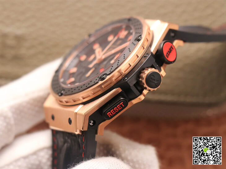 Hublot Replica King Power Ferrari F1 1:1 Best Edition V6 Factory Black Dial Rose Gold