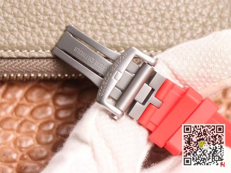 Replica Roger Dubuis Excalibur Spider RDDBEX0572 Hollow Flight Tourbillon 1:1 Best Edition JB Factory Red Strap Swiss RD505SQ