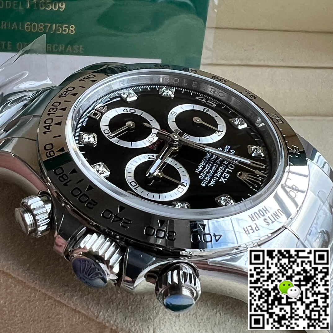 Replica R01ex Daytona M116509-0055 1:1 Best Edition BT Factory Black Dial