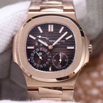 Replica Pat*k Phi1i*pe Nautilus 5712/1A-001 1:1 Best Edition PF Factory Rose Gold Swiss Movement