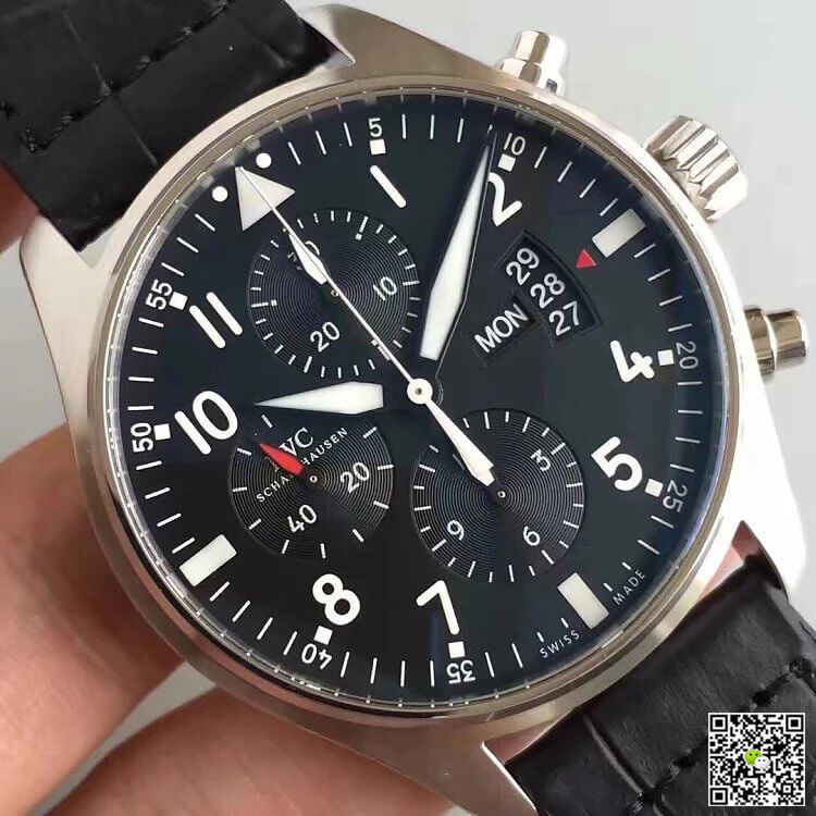 Replica IWC Pilot IW37777 1:1 Best Edition ZF Factory Black Dial