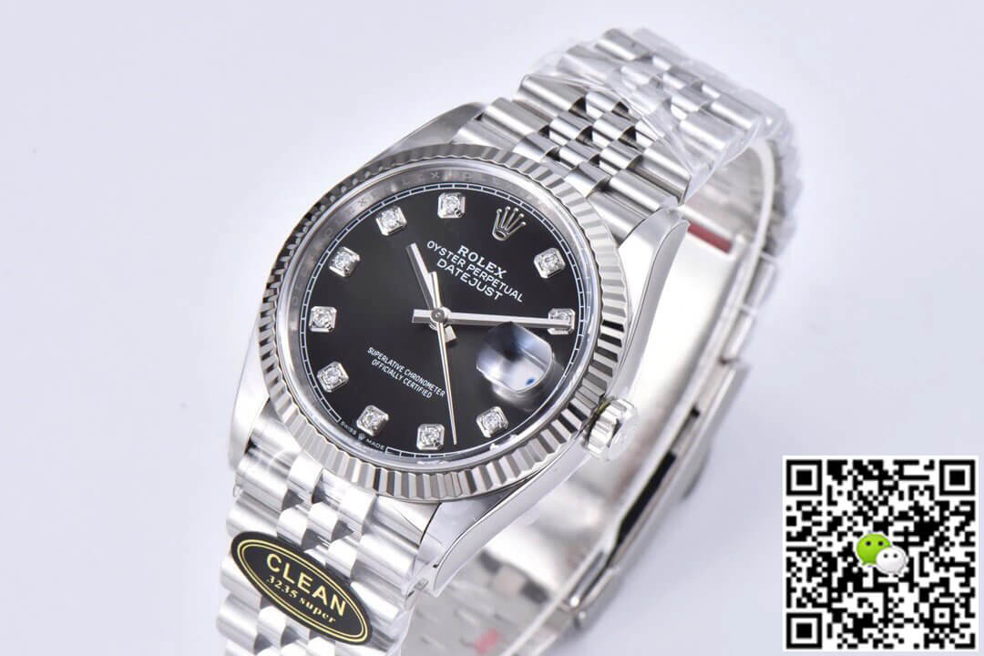 Replica R01ex Datejust M126234-0027 36MM 1:1 Best Edition Clean Factory Black Dial