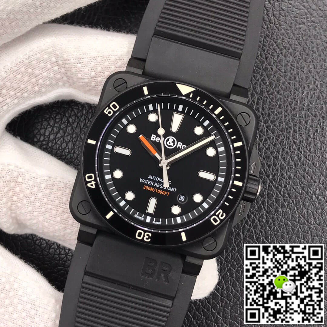 Replica Bell   Ross BR0392-D-BL-CE/SRB 1:1 Best Edition Black Dial