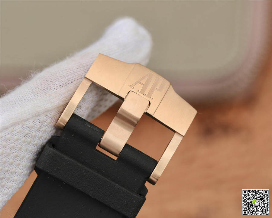 Replica Audemars P1g*et Royal Oak Offshore 15710 1:1 Best Edition JF Factory V8 Rose Gold