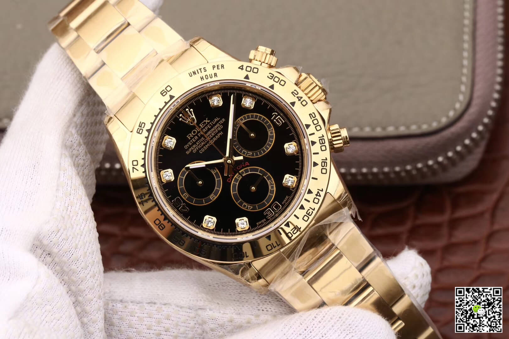 Replica R01ex Daytona Cosmograph M116508-0008 1:1 Best Edition JH Factory Yellow Gold D1am0nds Dial