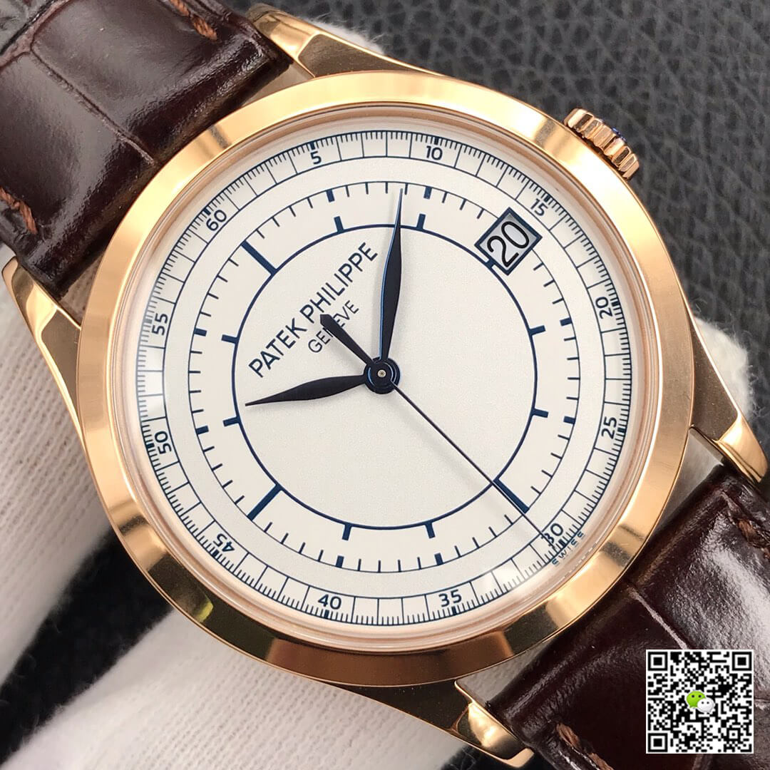 Replica Pat*k Phi1i*pe Calatrava 5296R-001 1:1 Best Edition ZF Factory Rose Gold White Dial