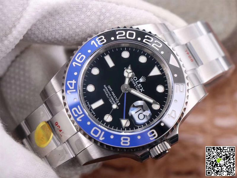 Replica R01ex GMT Master II 116710BLNR-78200 1:1 Best Edition Noob Factory V11 Blue Needle Swiss ETA3186
