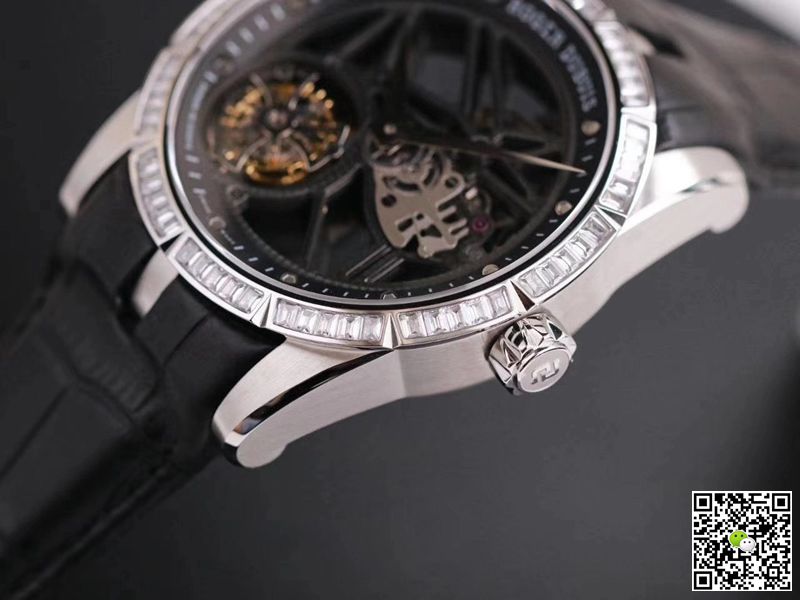 Replica Roger Dubuis Excalibur RDDBEX0393 1:1 Best Edition JB Factory Tourbillon V3 D1am0nd Swiss RD505SQ
