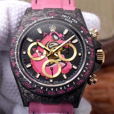 R01ex Daytona Replica Cosmos Pink Exploded Dragon 1:1 Best Edition WWF Factory Swiss ETA7750