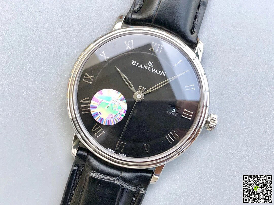 Replica Blancpain Villeret 6551-1127-55B 1:1 Best Edition ZF Factory Black Dial