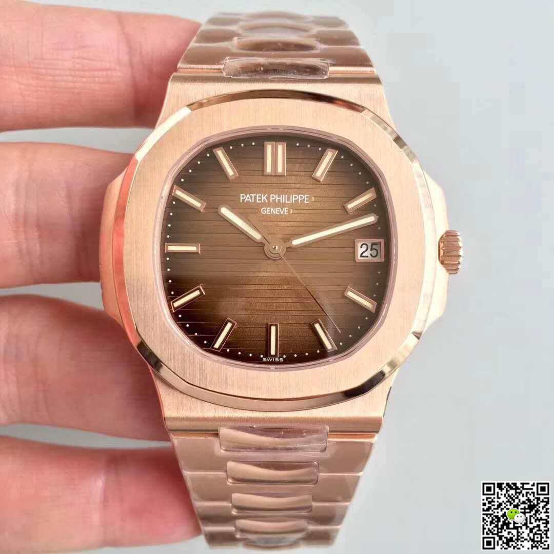 Pat*k Phi1i*pe Replica Nautilus 5711/1R-001 PF Factory 1:1 Best Edition Swiss ETA324 Brown Textured Dial
