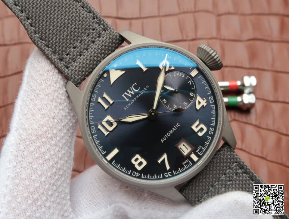Replica IWC Pilot IW500909 1:1 Best Edition MKS Factory Titanium Ceramic Limited Edition Blue Dial