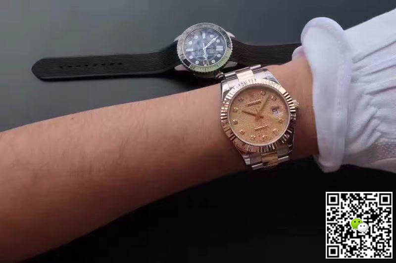 R01ex Dupe Datejust II 126333-13 1:1 Best Edition 18K Gold Dial Swiss ETA2836-2 Gold Wrapped