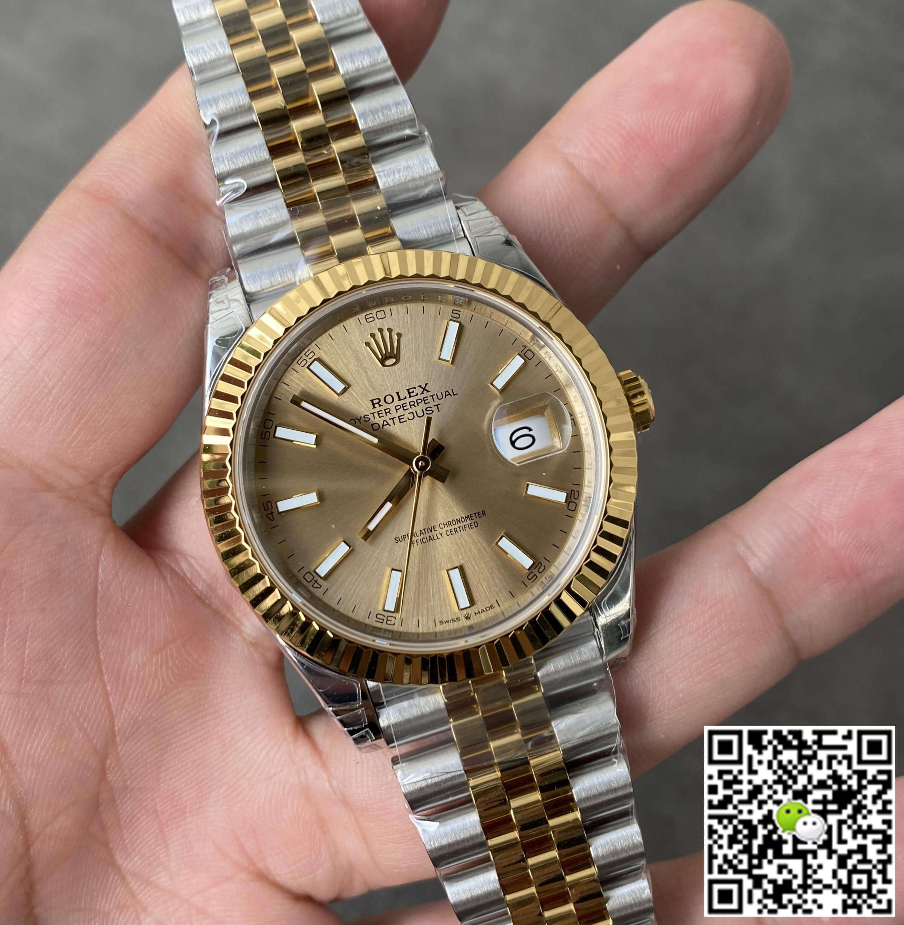 Replica R01ex Datejust M126333-0010 41MM 1:1 Best Edition VS Factory Gold Bezel