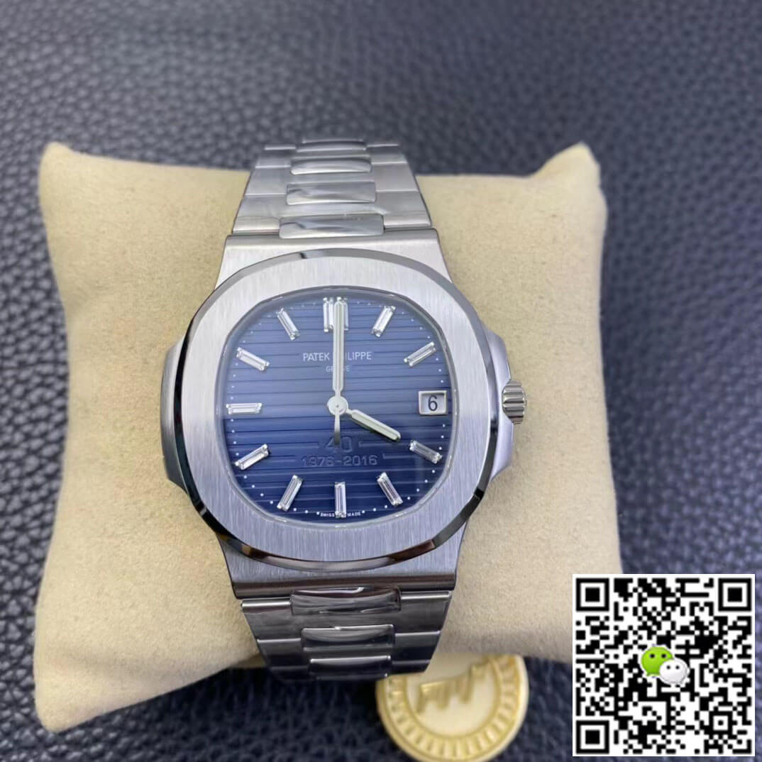 Replica Pat*k Phi1i*pe Nautilus 5711/1P 40th Anniversary 1:1 Best Edition PPF Factory Blue Dial
