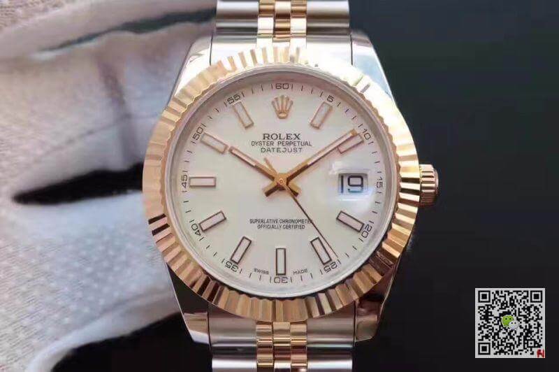 Replica R01ex Datejust 41 126333-006 White dial 1:1 Best Edition Gold Wrapped