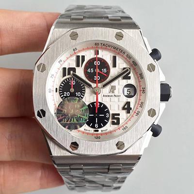 Replica Audemars P1g*et Royal Oak Offshore 26170ST.OO.1000ST.01 JF Factory 1:1 Best Edition Swiss ETA7750 White Dial
